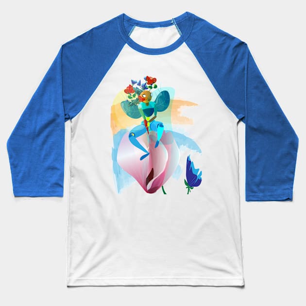 a romantic and thoughtful fairy Baseball T-Shirt by montemarano1